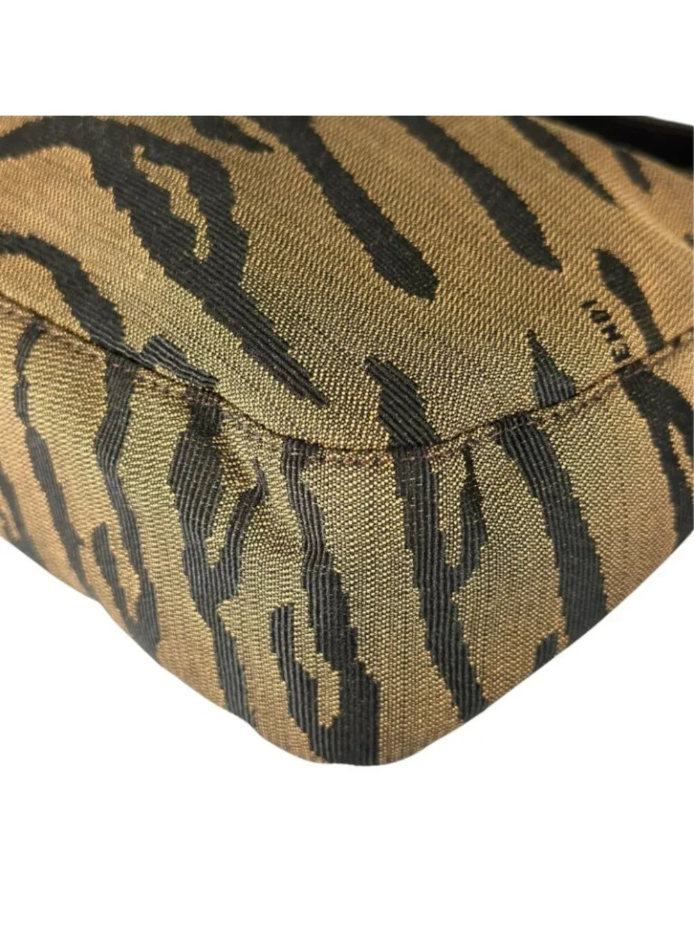 Fendi Hobo Handbag Nylon Brown